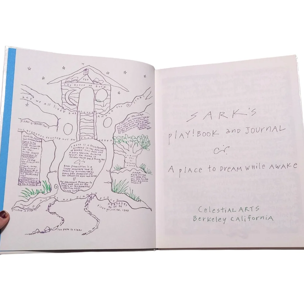 Vintage 1993 90s Sark's Journal and Play Book : A Place to Dream While Awake